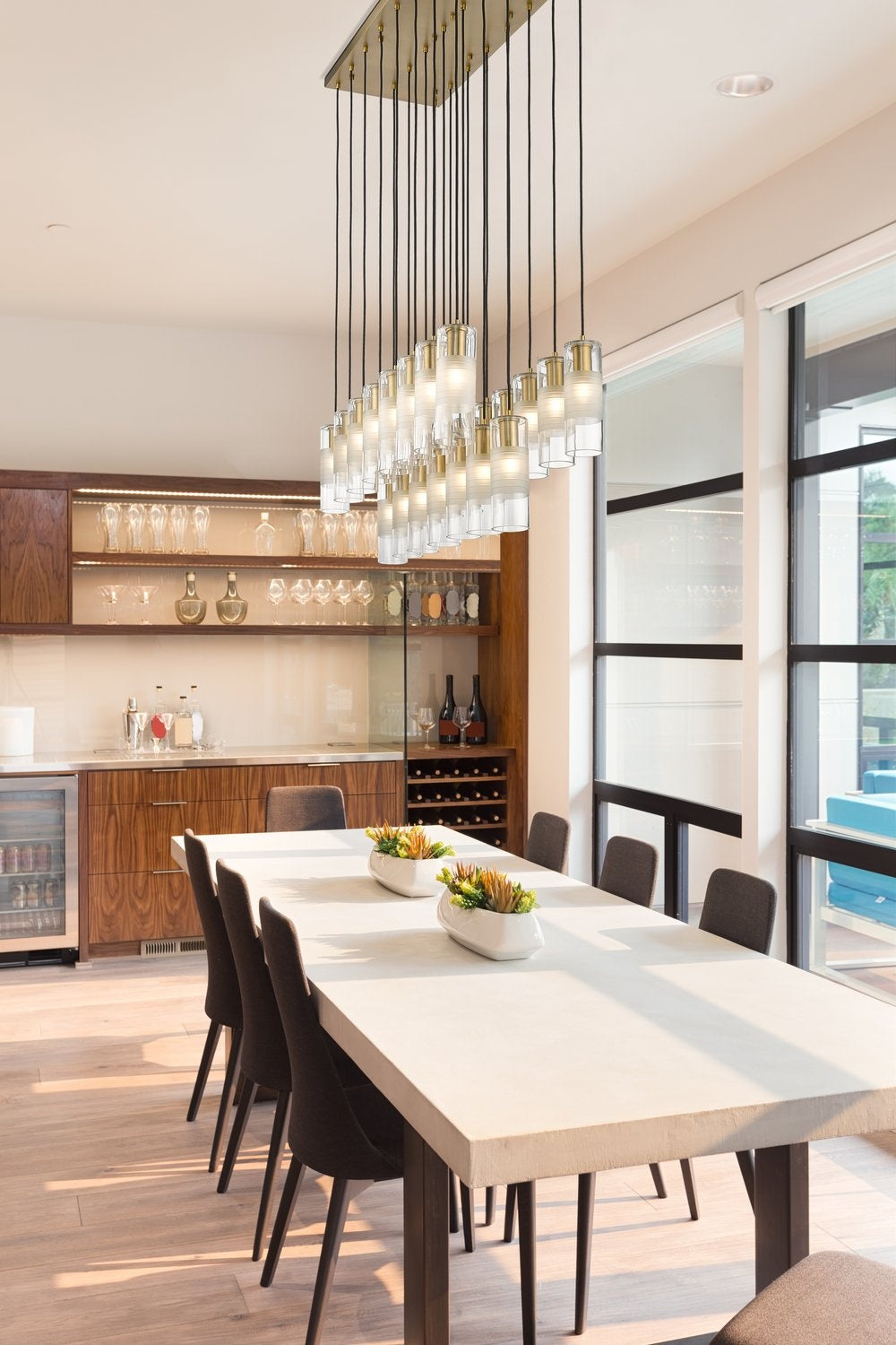 Z-LITE, ALTON LINEAR CHANDELIER, LINEAR LIGHT FIXTURE