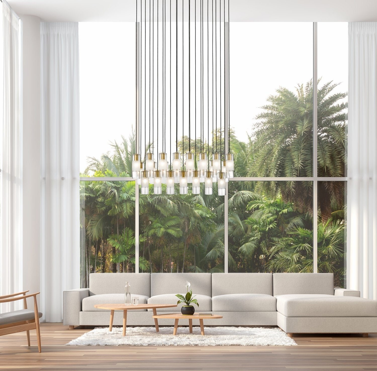Z-LITE, ALTON LINEAR CHANDELIER, LINEAR LIGHT