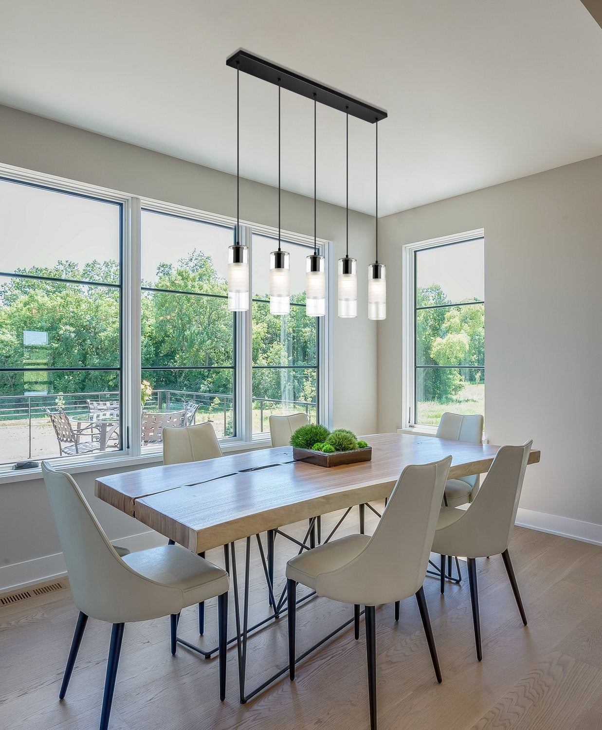 Z-LITE, ALTON LINEAR CHANDELIER, LINEAR LIGHT FIXTURE