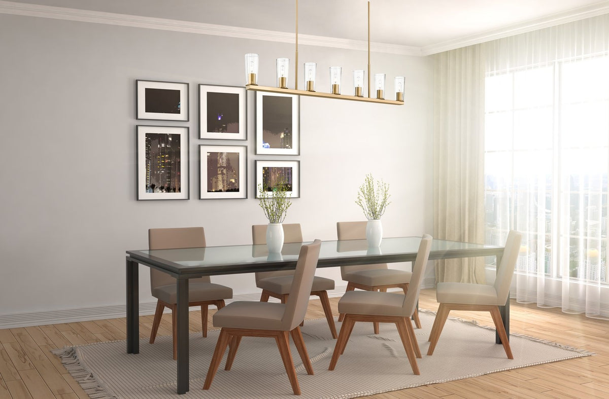Z-LITE, TITUS LINEAR CHANDELIER, LINEAR LIGHT
