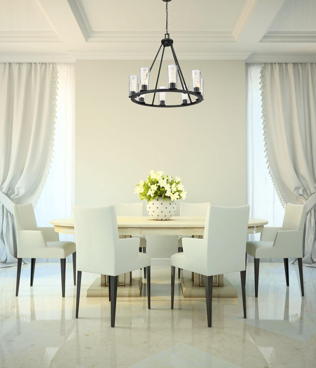 Z-LITE, TITUS CHANDELIER, CHANDELIER LIGHT
