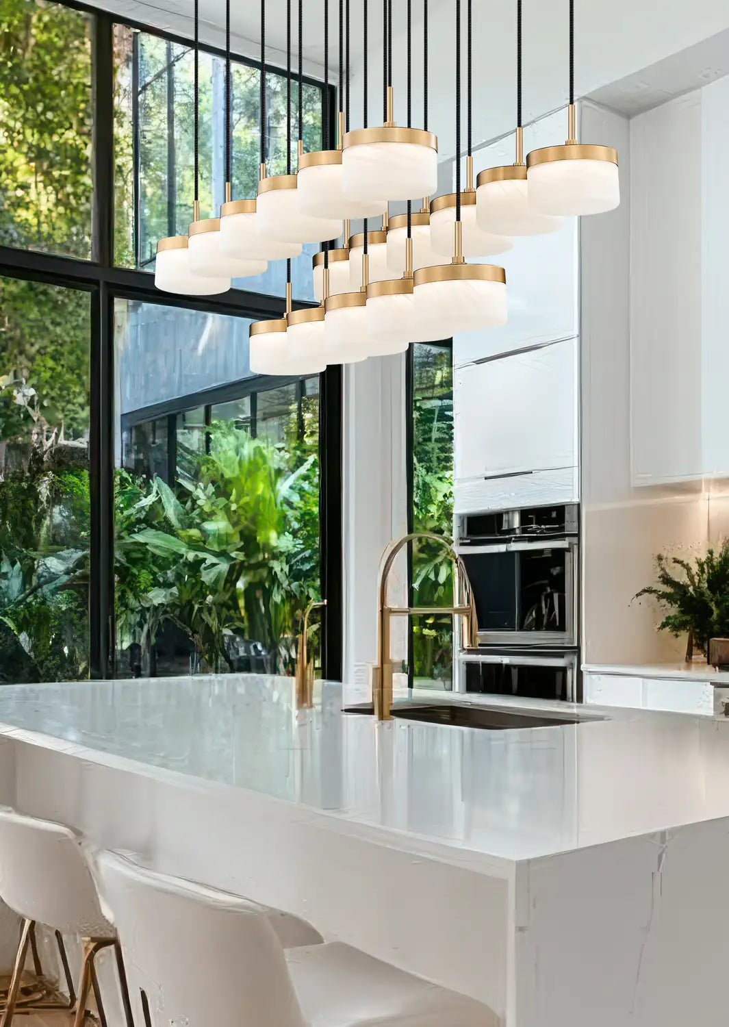 Z-LITE, RENAUD LINEAR CHANDELIER, LINEAR LIGHT