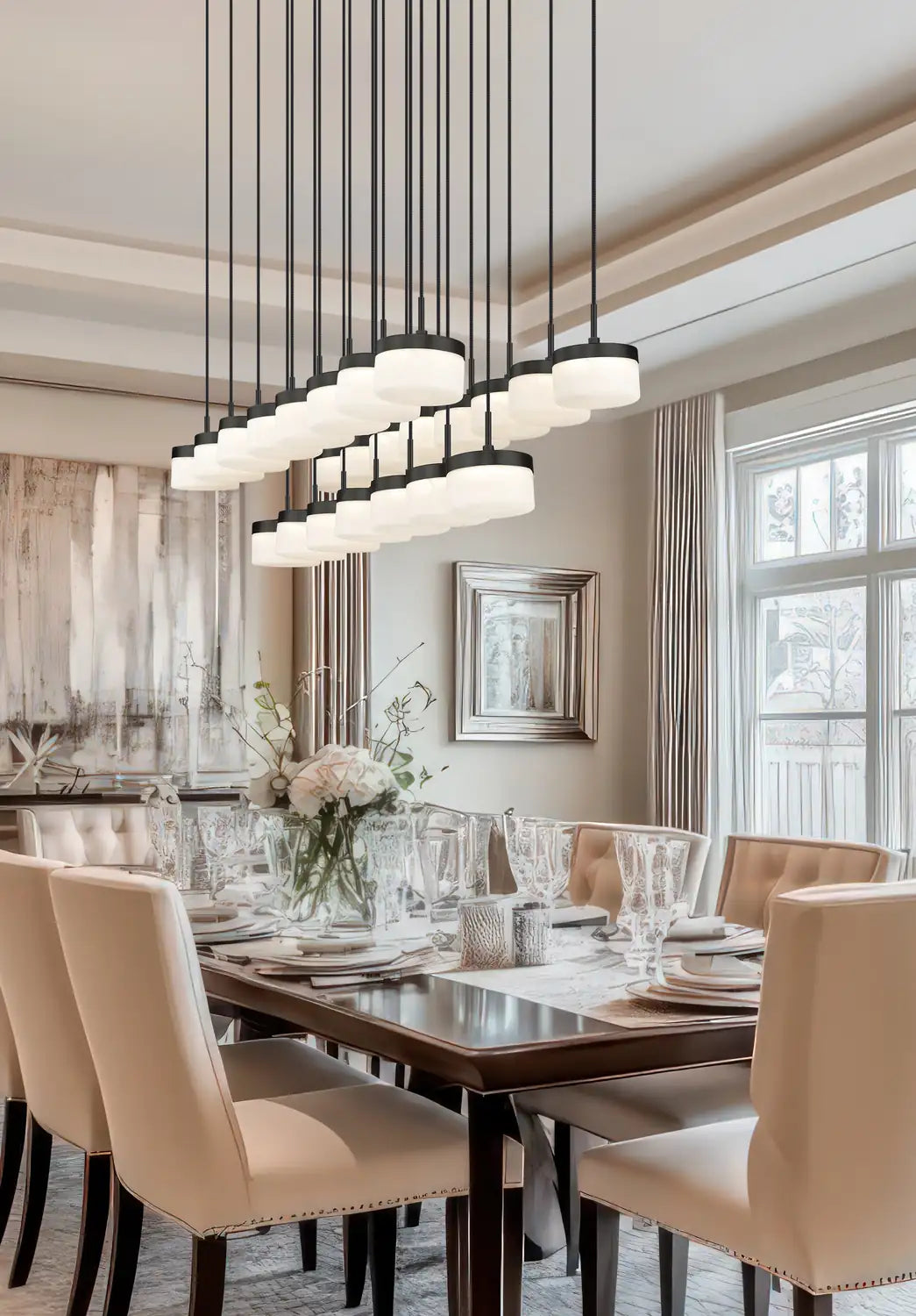 Z-LITE, RENAUD LINEAR CHANDELIER, LINEAR LIGHT