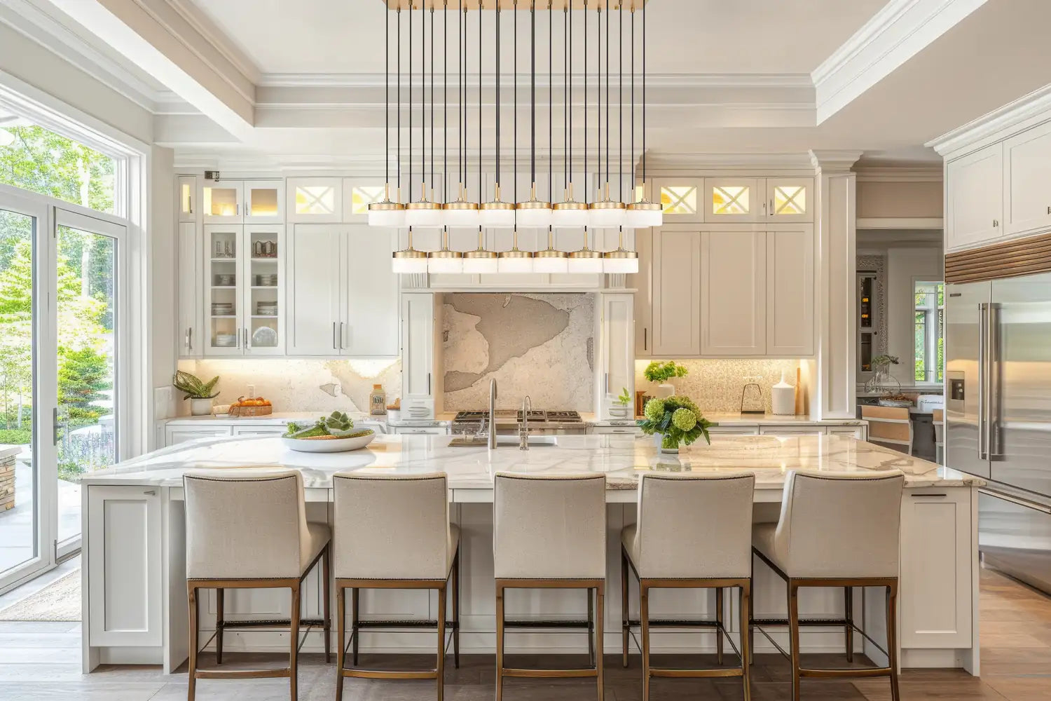 Z-LITE, RENAUD LINEAR CHANDELIER, LINEAR LIGHT