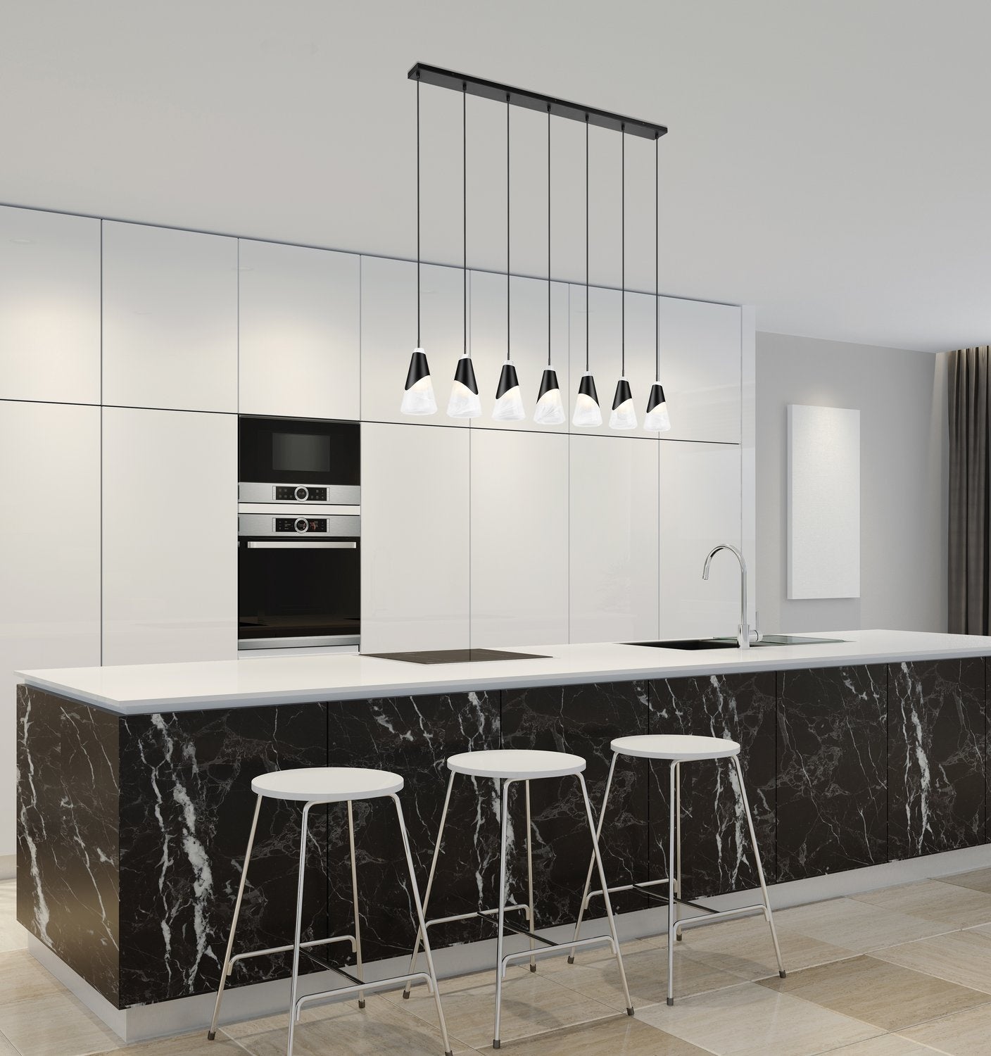 Z-LITE, AIMIE LINEAR CHANDELIER, LINEAR LIGHT FIXTURE