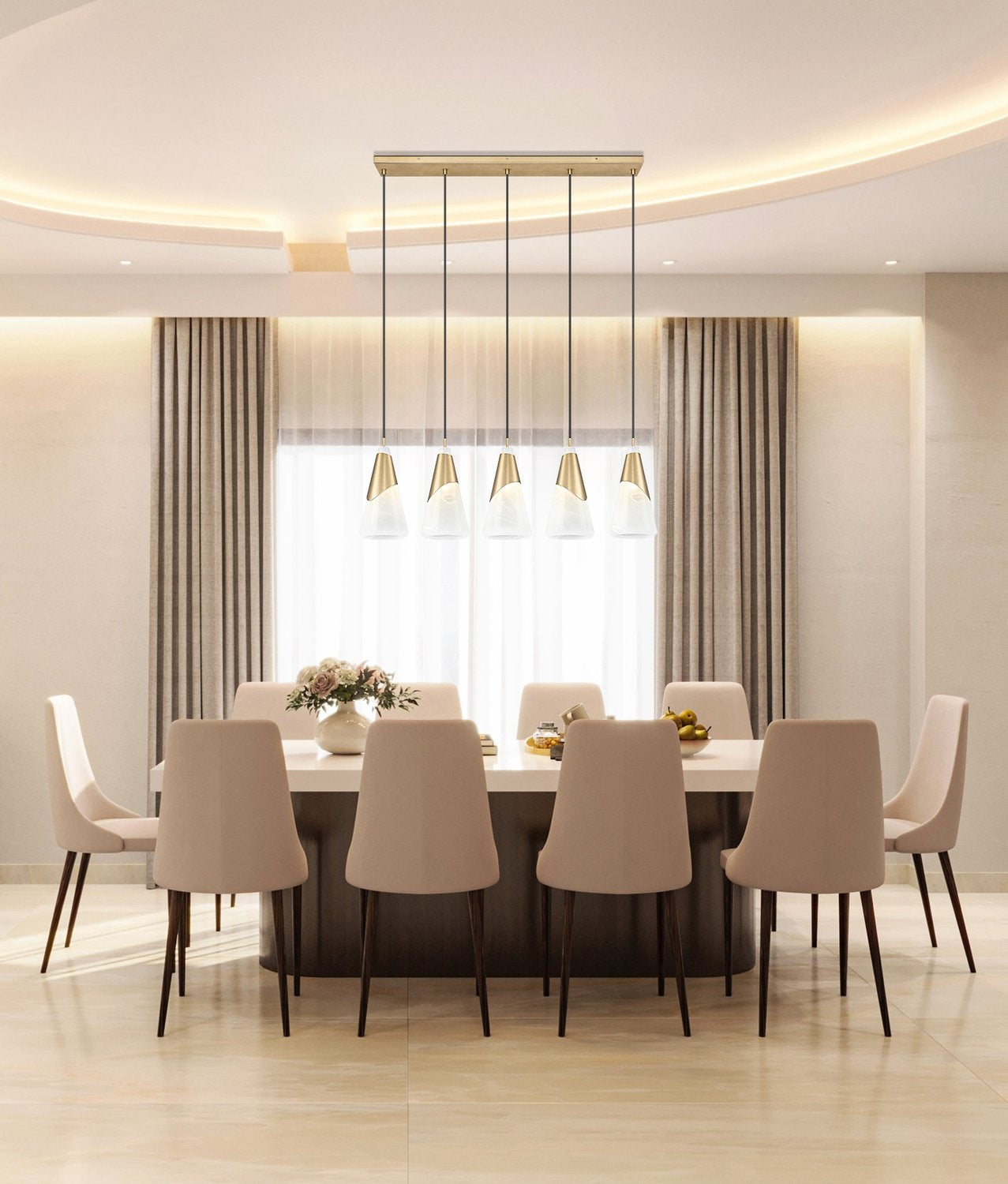 Z-LITE, AIMIE LINEAR CHANDELIER, LINEAR LIGHT FIXTURE