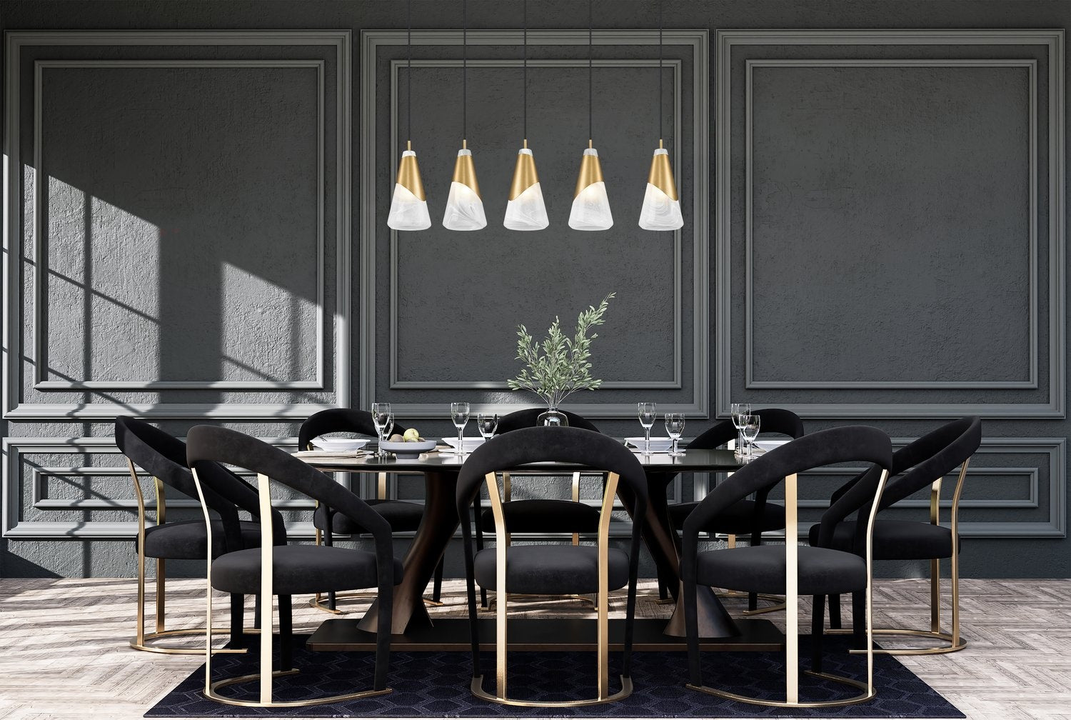 Z-LITE, AIMIE LINEAR CHANDELIER, LINEAR LIGHT
