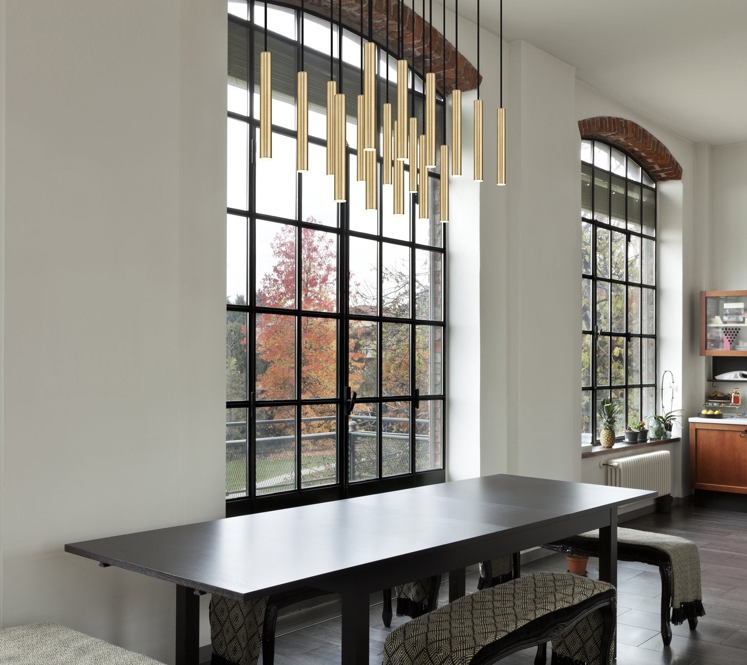 Z-LITE, FOREST LINEAR CHANDELIER, LINEAR LIGHT