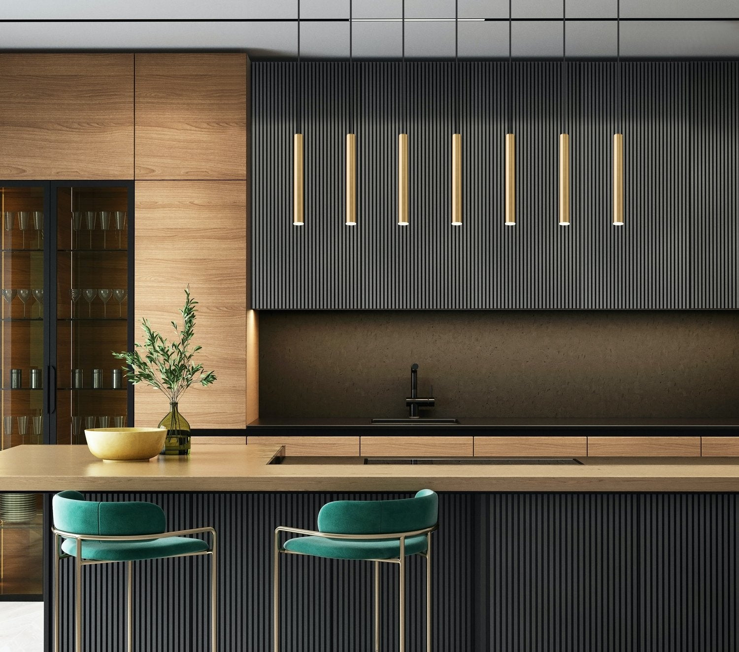 Z-LITE, FOREST LINEAR CHANDELIER, LINEAR LIGHT