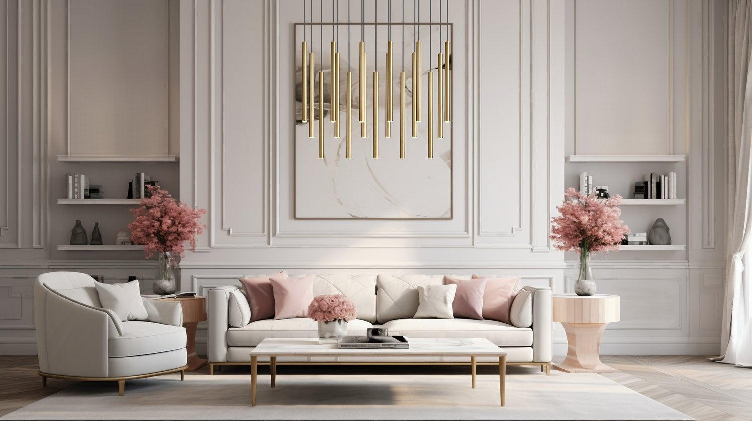 Z-LITE, FOREST LINEAR CHANDELIER, LINEAR LIGHT