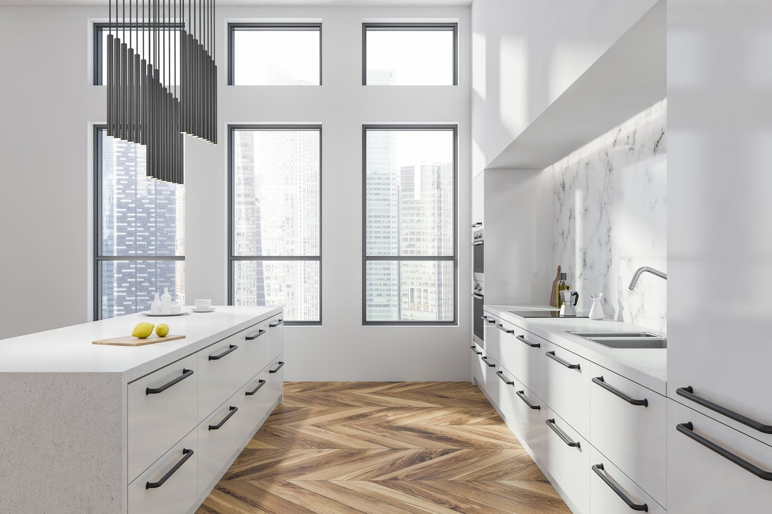 Z-LITE, FOREST LINEAR CHANDELIER, LINEAR LIGHT