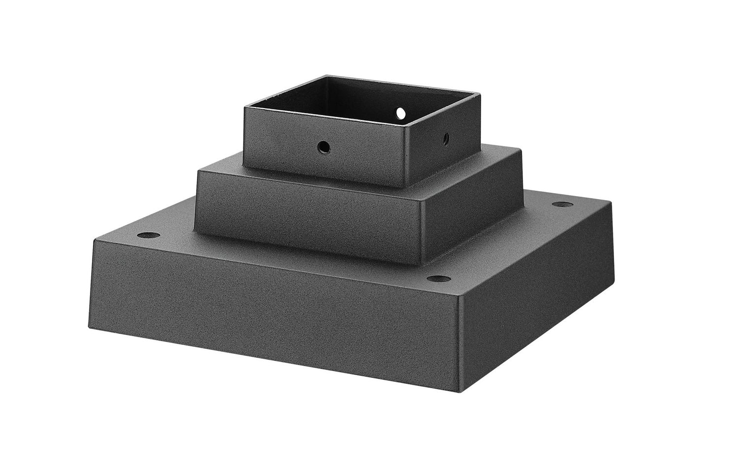 Z-LITE PIER MOUNTS OUTDOOR POSTS + HARDWARE | SQPM-BK - Post