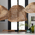 PALECEK, ANDORRA WICKER PENDANT, CHANDELIER LIGHT