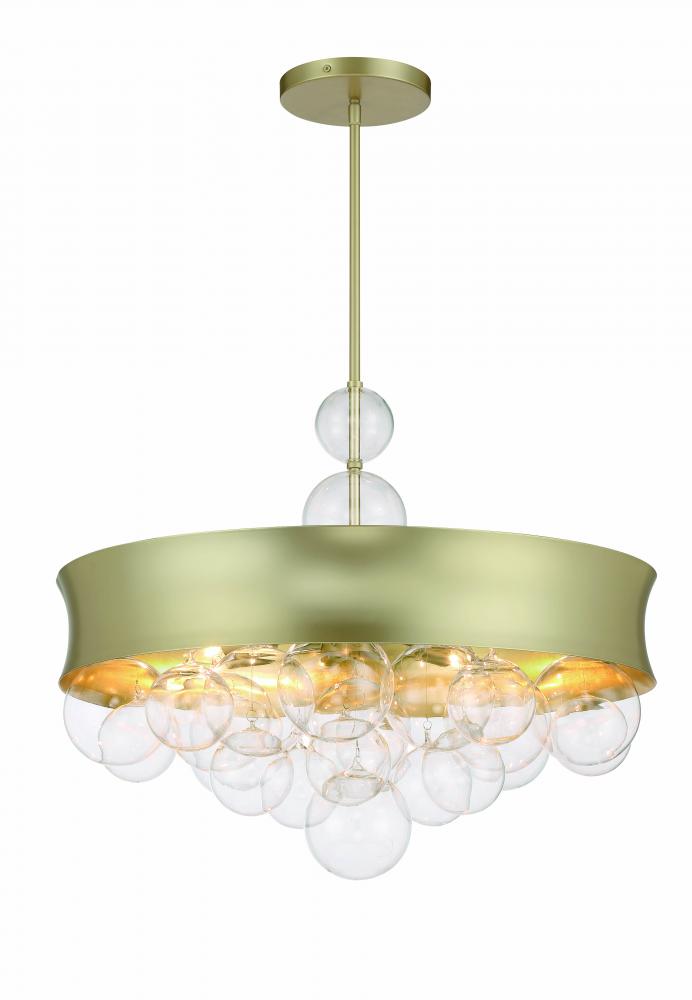 Verdi Square - 27&#34; 8 Light Convertible Pendant