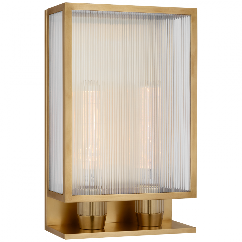 York 16&#34; Double Box Outdoor Sconce