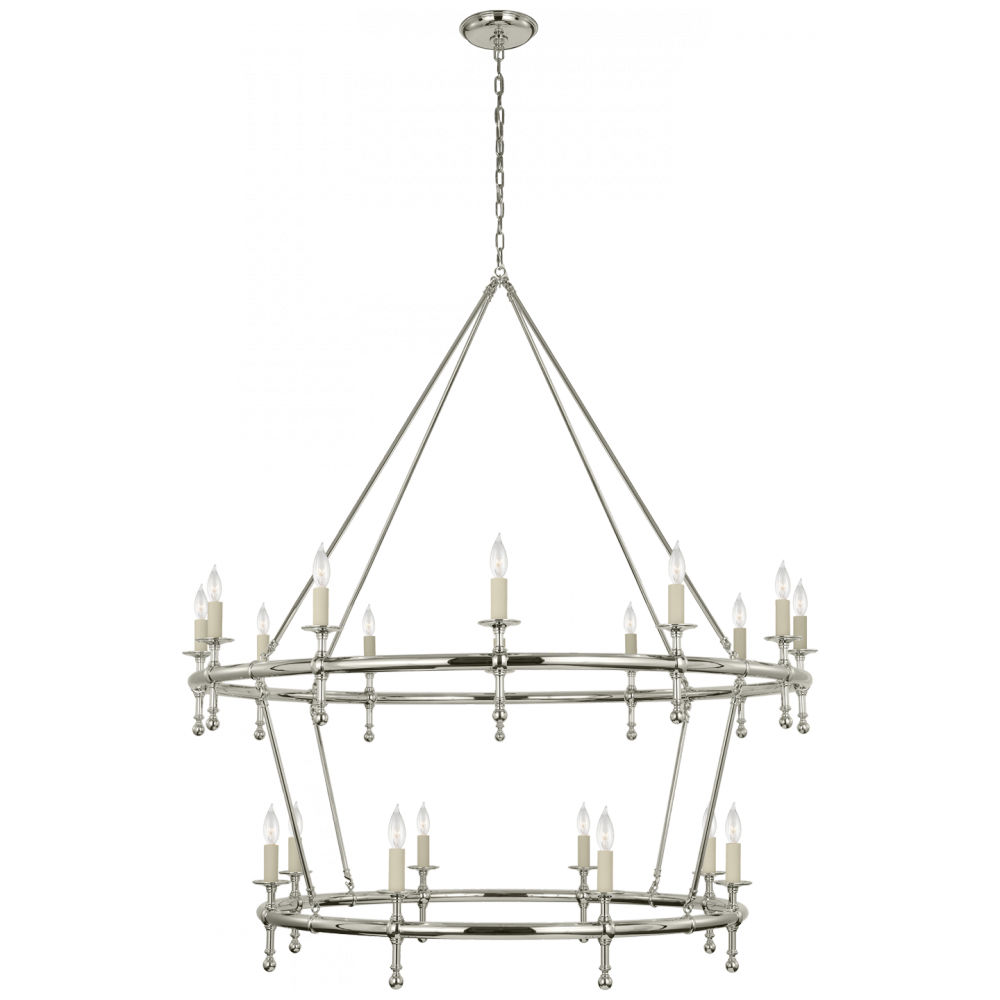 Classic 54&#34; Two-Tier Ring Chandelier