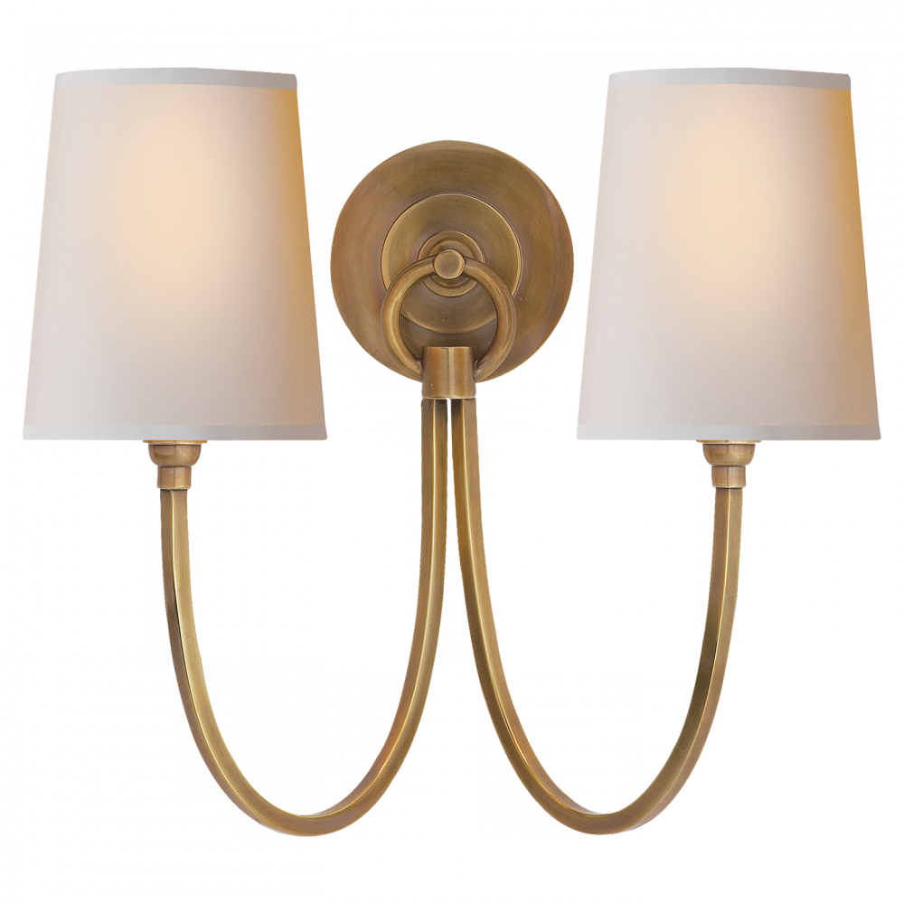 Reed Double Sconce