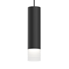 Sonneman 3058.25-FK25 - 3" Medium LED Pendant w/ Etched Ribbon Glass Trim and 25? Narrow Flood Lens