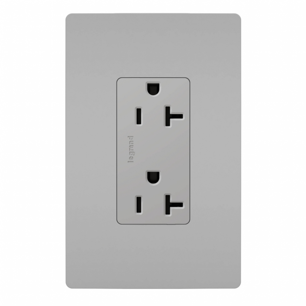 radiant? 20A 125V Tamper-Resistant Outlet, Gray (10 pack)