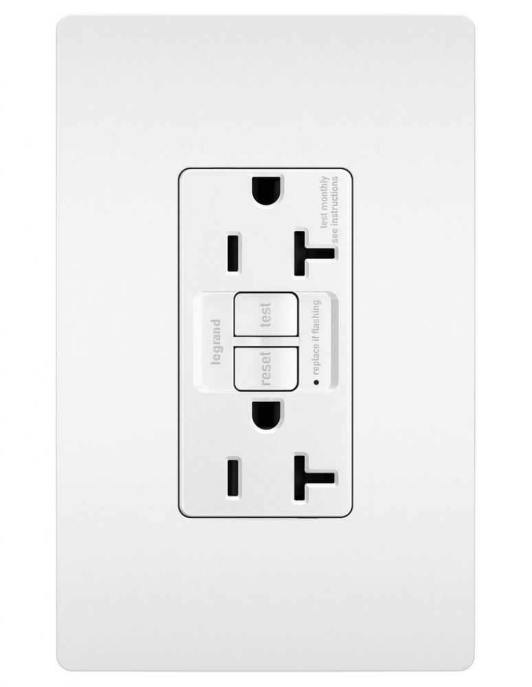 radiant? Tamper-Resistant Sensitive Appliance 15A Duplex Self-Test GFCI Receptacles with SafeLock?