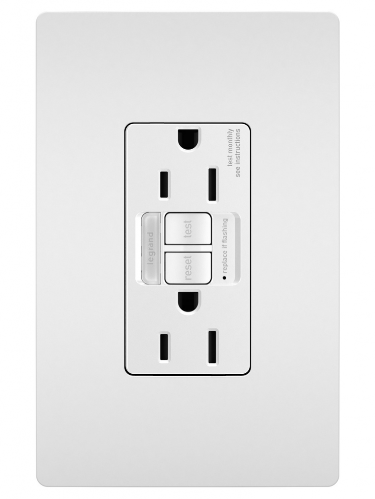 Self-Test GFCI Recep/Nightlight TR 15A 125V W