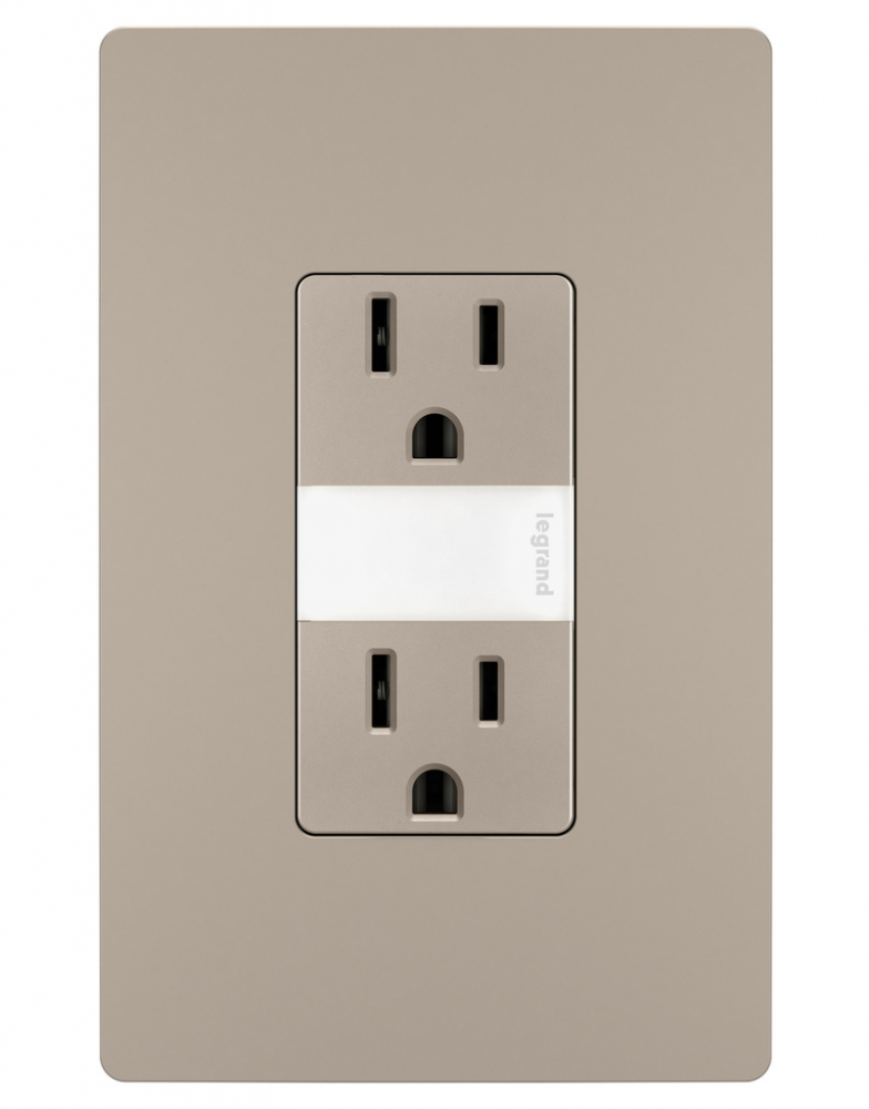 NIGHT LIGHT + 1 OUTLET, NI (6 pack)