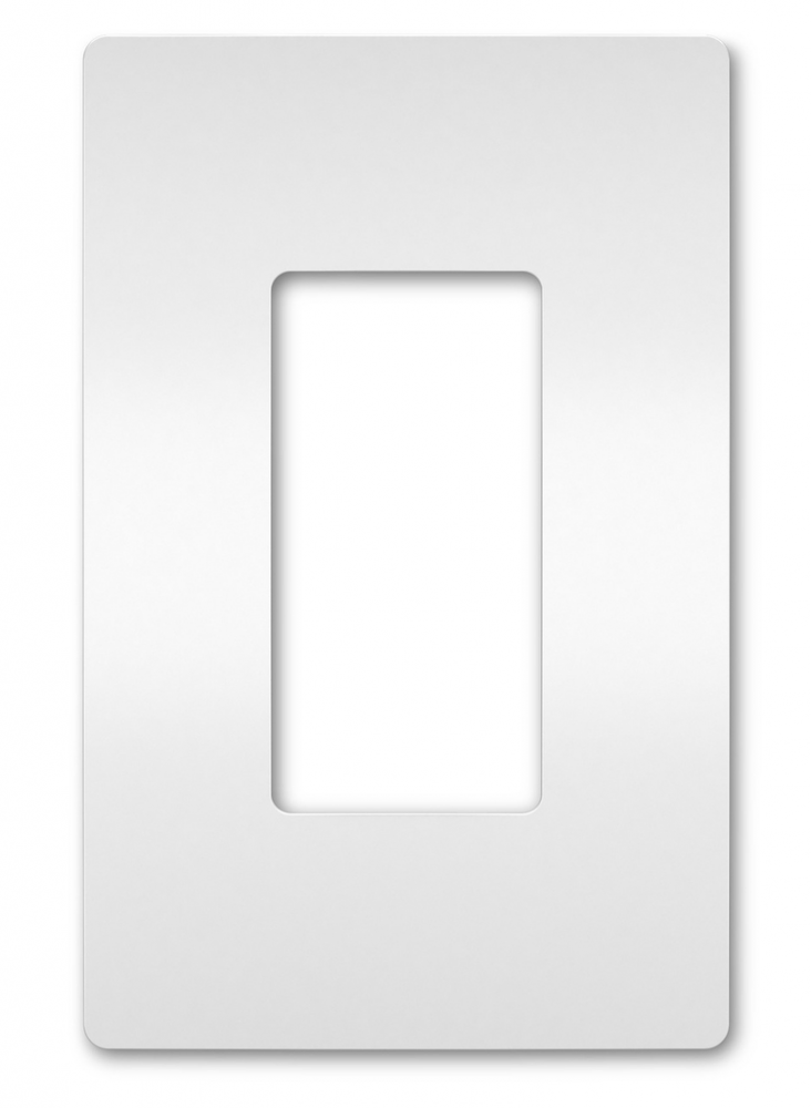 radiant? 1-Gang Screwless Wall Plate, White