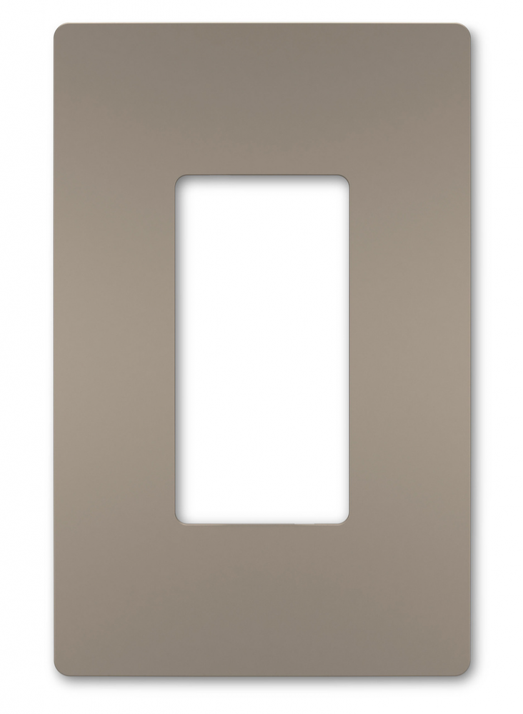 radiant? 1-Gang Screwless Wall Plate, Nickel, Bulk (250 pack)