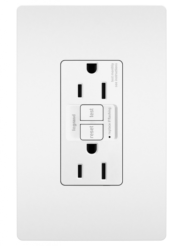 radiant? Tamper-Resistant 15A Duplex Self-Test GFCI Receptacles with SafeLock? Protection, Bulk (100 pack)