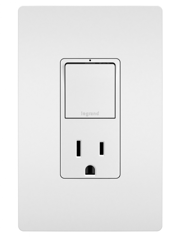 Single Pole/3-Way Switch + 15A TR Outlet