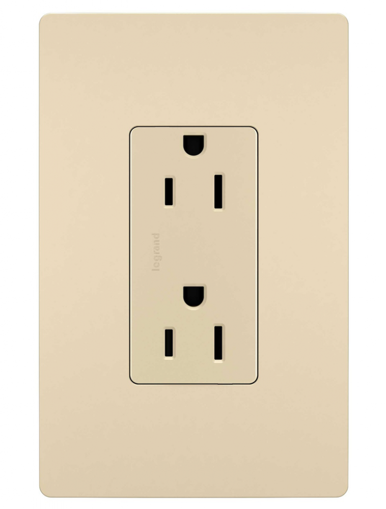 radiant? Tamper-Resistant Outlet, Ivory (8 pack)