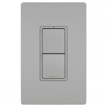 Legrand Radiant CA RCD33GRY - 2 Switch, Single Pole/3-Way + Single Pole/3-Way