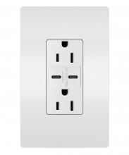 Legrand Radiant CA R26USBCCW - RADIANT 3.1 C/C USB+15A DUP REC