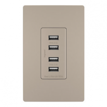 Legrand Radiant CA TM8USB4NICC6 - Quad USB