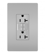 Legrand Radiant CA 2097TRWRGRYCCD4 - radiant? Tamper-Resistant Weather-Resistant 20A Duplex Self-Test GFCI Receptacles with SafeLock?