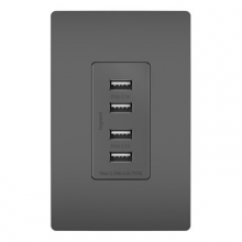 Legrand Radiant CA TM8USB4BKCC6 - Quad USB