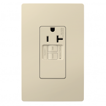 Legrand Radiant CA 2097TRSGLLA - radiant? Tamper-Resistant 20A Simplex Self-Test GFCI Receptacles with SafeLock? Protection, Light