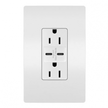 Legrand Radiant CA R26USBCC6WPWCCV4 - radiant? 15A Tamper-Resistant Ultra-Fast USB Type C/C Outlet, White