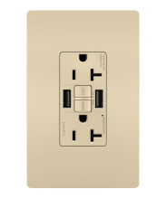 Legrand Radiant CA 2097TRUSBAAI - SELF-TEST GFCI RECEP TR 20A W/ USB AA I