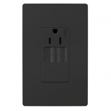 Legrand Radiant CA 1597TRSGLBK - radiant? Tamper-Resistant 15A Simplex Self-Test GFCI Receptacles with SafeLock? Protection, Black