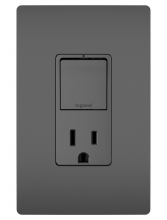 Legrand Radiant CA RCD38TRBK - Single Pole/3-Way Switch + 15A TR Outlet