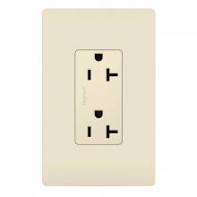 Legrand Radiant CA 885TR20SLA - radiant? 20A 125V Tamper-Resistant Outlet, Light Almond