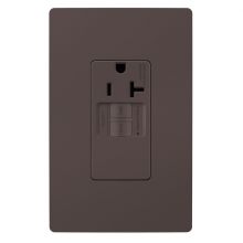 Legrand Radiant CA 2097TRSGL - radiant? Tamper-Resistant 20A Simplex Self-Test GFCI Receptacles with SafeLock? Protection, Brown