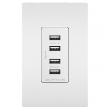 Legrand Radiant CA TM8USB4WCC6 - Quad USB