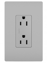 Legrand Radiant CA 885TRGRY - 15A Decorator Tamper-Resistant Receptacle