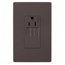 Legrand Radiant CA 1597TRSGL - radiant? Tamper-Resistant 15A Simplex Self-Test GFCI Receptacles with SafeLock? Protection, Brown