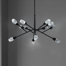 Schonbek Beyond BPD32232-BK - Synapse 32in LED 3000K/3500K/4000K 120V-277V Pendant in Black with Optic Haze Quartz