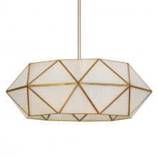 LNC Home HA05413 - Uitogryrip 5-Light Medium Gold Chandelier