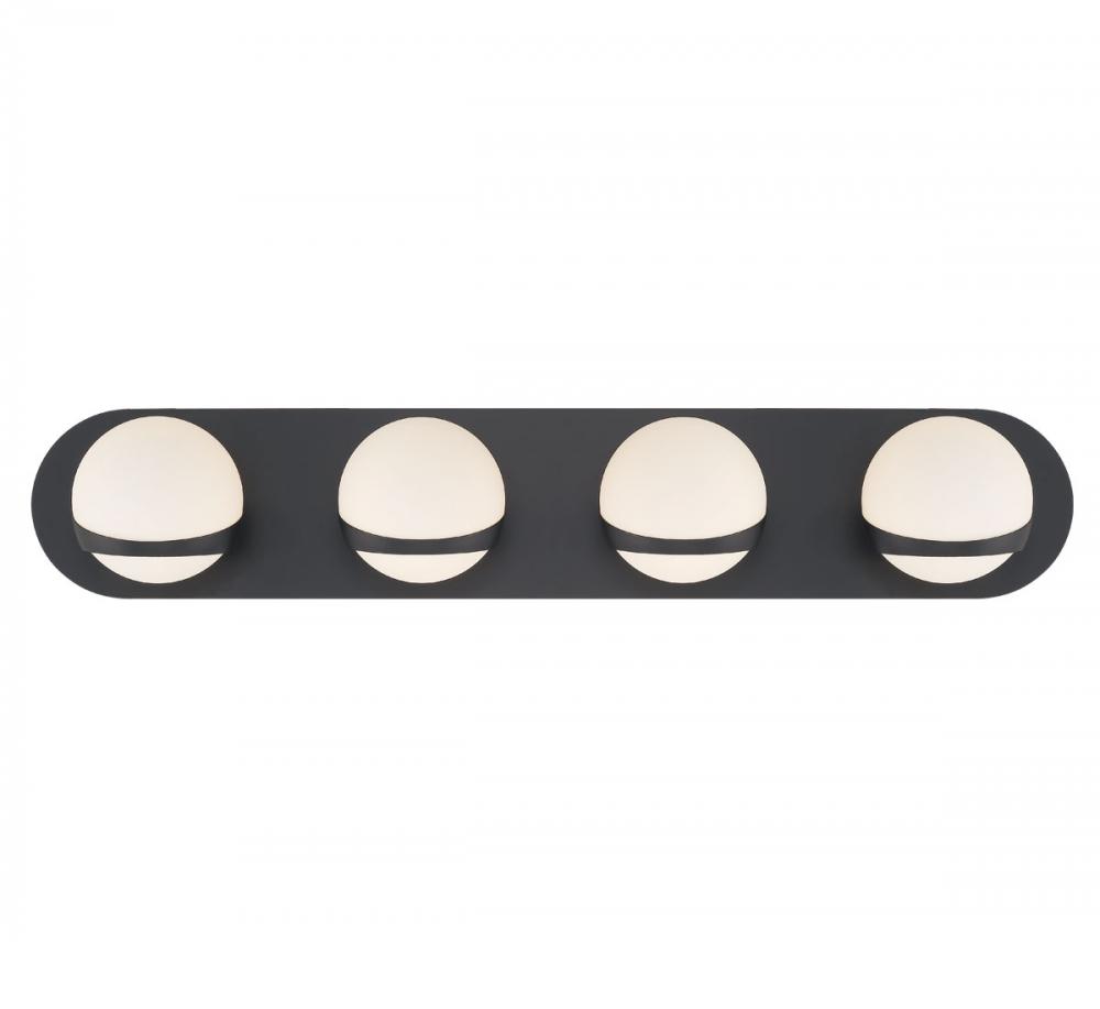 Rovigo, 4 Light LED Wall Mount, Matte Black