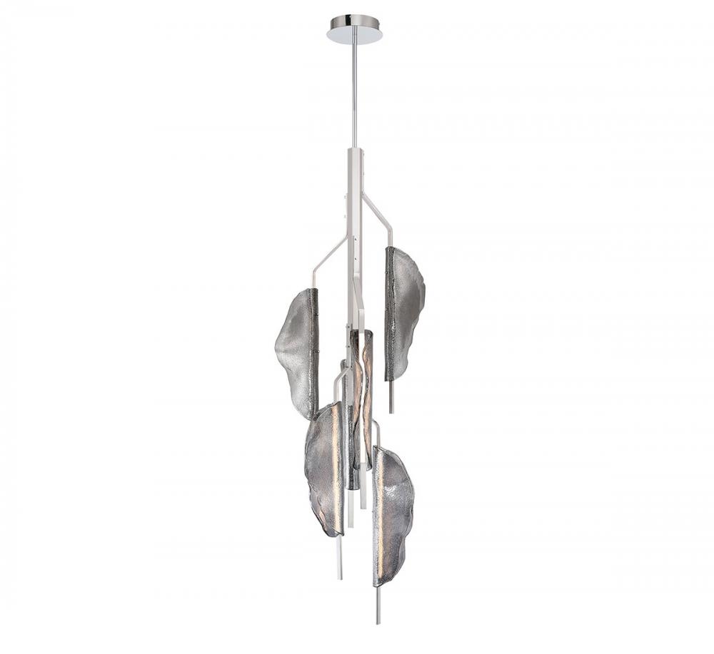 Savona, 6 Light LED Grand Chandelier, Smoke